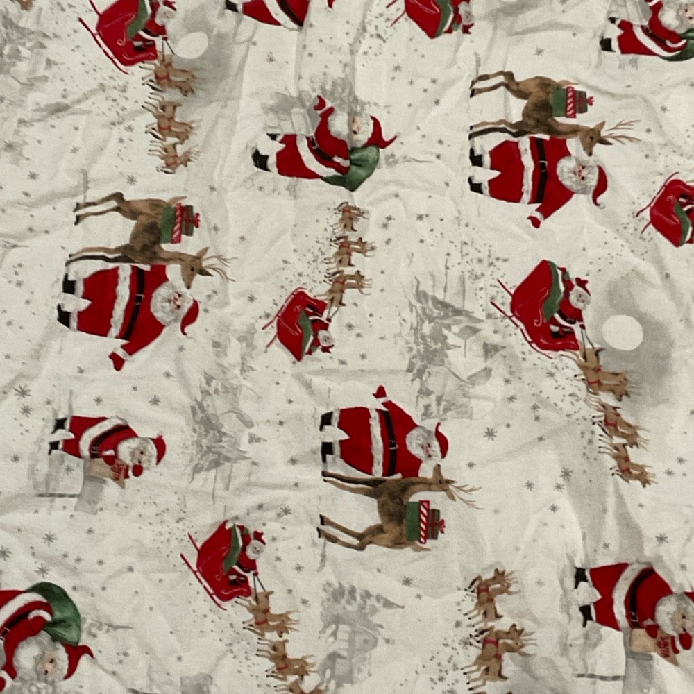 Pottery Barn Kids Fitted Christmas Crib Sheet and Santa duvet cover - Picture 5 of 6